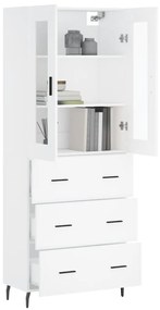 Armário alto 69,5x34x180 cm derivados de madeira branco