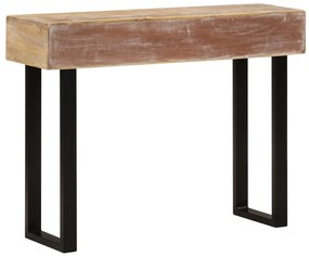 Mesa consola 100x30x75 cm madeira de mangueira maciça