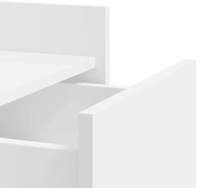 Mesa de cabeceira 45x50x65 cm derivados de madeira branco