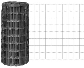 Cerca 25x0,8 m aço cinzento