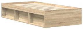 Estrutura de cama 100x200 cm carvalho sonoma