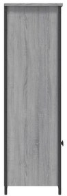 Aparador alto 62x32x103,5 cm derivados de madeira cinza sonoma