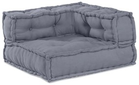 vidaXL Puff Modular Cinzento 140x70x36