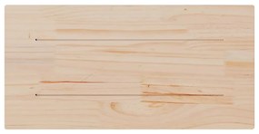 Tampo de mesa retangular 80x40x2,5 cm pinho maciço