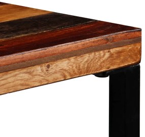 Mesa de bar em madeira recuperada maciça 70x70x106 cm