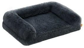 Cama para cães L Cobertura amovível e lavável 91 x 68 x 23 cm Cinzento escuro