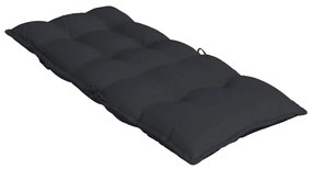 Almofadões p/ cadeira encosto alto 2 pcs tecido oxford preto