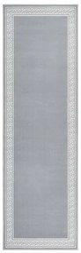 vidaXL Passadeira 100x350 cm polipropileno cinzento com padrão