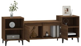 Móvel de TV 160x35x55 cm derivados de madeira carvalho castanho