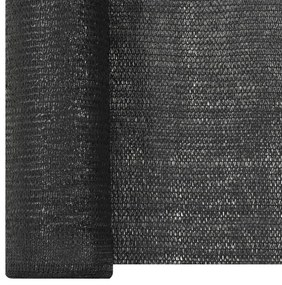 Rede de ocultação para privacidade PEAD 150 g/m² 1,8x25 m preto