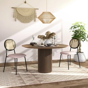 Conjunto de 2 Cadeiras de Sala de Jantar Cadeiras de Cozinha com Encos