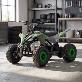 MINI MOTO 4 PARA CRIANÇAS 1000W 36V Roan RATTE C/ Marcha atrás e limitador Verde