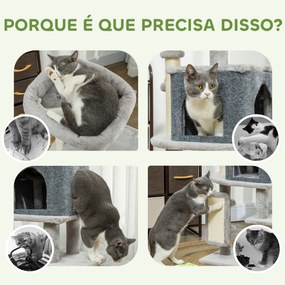 PawHut Arranhador para Gatos Grande Altura 104 cm Arranhador para Gato