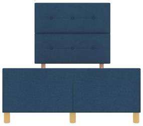 Cama vidaXL Azul 120x200 cm Tecido