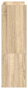 Sapateira 60x25x81 cm derivados de madeira carvalho sonoma