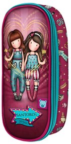 Bolsa Escolar Gorjuss Fireworks Grená (10 X 23 X 6 cm)