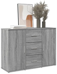 vidaXL Aparador 90,5x29,5x65 cm derivados de madeira cinzento sonoma