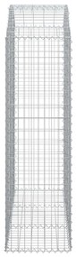 Cesto gabião arqueado 150x50x160/180 cm ferro galvanizado