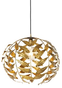 Candeeiro de suspensão vintage ouro antigo 50 cm - Linden Clássico / Antigo