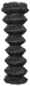 Cerca em rede de aço 25x1,25 m cinzento
