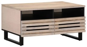 vidaXL Mesa de centro 80x55x40 cm madeira de mangueira maciça