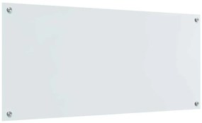 Revestimento de cozinha vidaXL Branco 110x50x0,6 cm em vidro temperado
