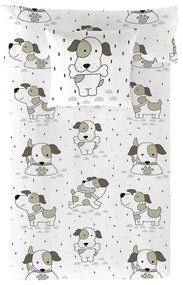 Capa nórdica Cool Kids Puppy Solteiro (180 x 220 cm)