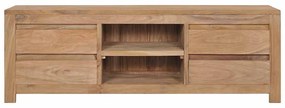 Móvel de TV 115x30x40 cm madeira teca maciça