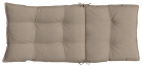 Almofadões cadeira encosto alto 6pcs oxford cinza-acastanhado
