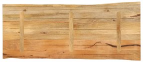 Tampo de mesa c/ borda viva 140x60x3,8 cm mangueira maciça