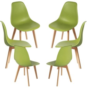 Pack 6 Cadeiras Kelen - Verde