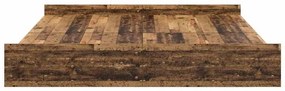 Estrado de cama com arrumação Madeira antiga 200 x 200 cm