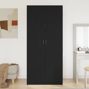 Guarda-roupa vidaXL Carvalho Preto 90x52x200 cm Madeira engenheirada