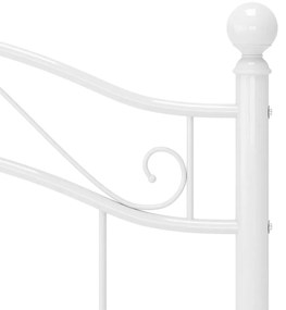 Estrutura de cama metal 90x200 cm branco