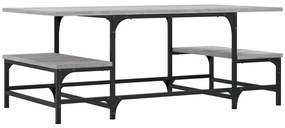 Mesa de centro 100x50,5x40 cm derivados de madeira cinza sonoma