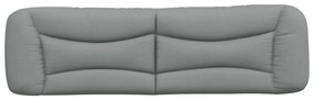 Almofadão de cabeceira 180 cm tecido cinzento-claro