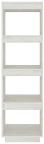 Estante/divisória 40x35x135 cm pinho maciço branco