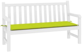 Almofadão p/ banco de jardim 200x50x4 cm tecido verde brilhante