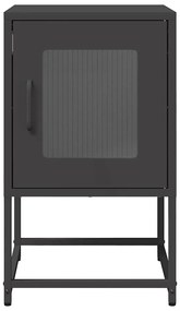 Mesa de cabeceira 36x39x60,5 cm aço laminado a frio preto