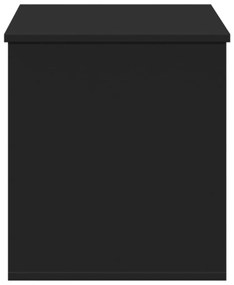 Caixa de arrumação 100x42x46 cm derivados de madeira preto