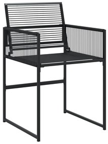 13 pcs conjunto de jantar p/jardim vime PE preto