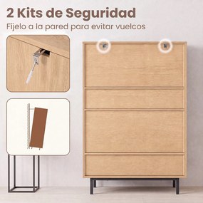 Sapateira, 75 x 35 x 108 cm, Prateleiras Reguláveis e Removíveis, Natural