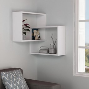 Prateleira de Parede Ring – Branco – 68x68x60 cm