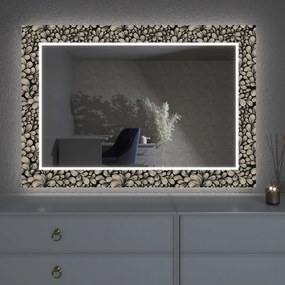 Espelho LED com decoração D9