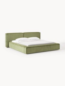 Corduroy Upholstered Bed Lennon with Storage Space