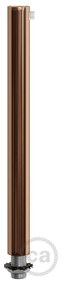 Copper finish metal round 15 cm strain relief clamp provided with threaded tube nut and washer