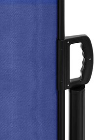 Toldo lateral retrátil 160x500 cm azul