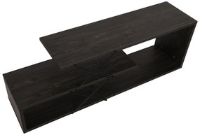 Móvel TV Zigzag – Castanho Escuro – 120 cm x 40 cm x 30 cm