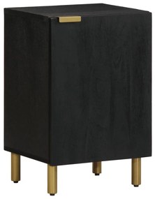 Armário de casa de banho 38x33x58 cm deriv. de madeira preto