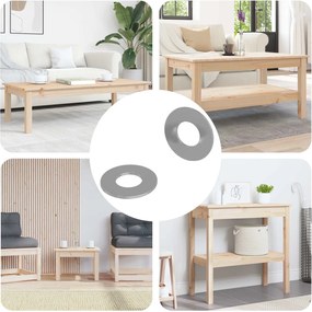 vidaXL Arruelas 2 pcs Prateado 16 x 16 x 1,5 cm Ferro